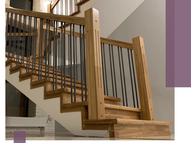 Реставрация деревянных и металлических лестниц в Тынде