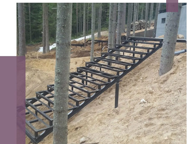 Монтаж металлических лестниц в Тынде от 13617 руб. 