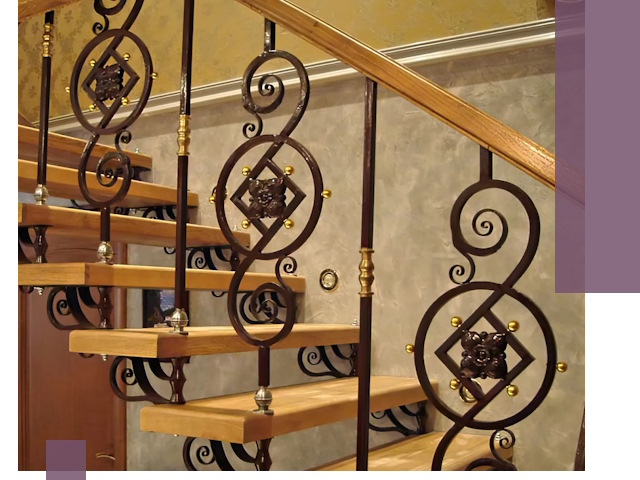 Изготовление кованых лестниц под ключ в Тынде