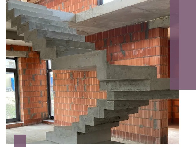 Изготовление бетонных лестниц под ключ в Тынде