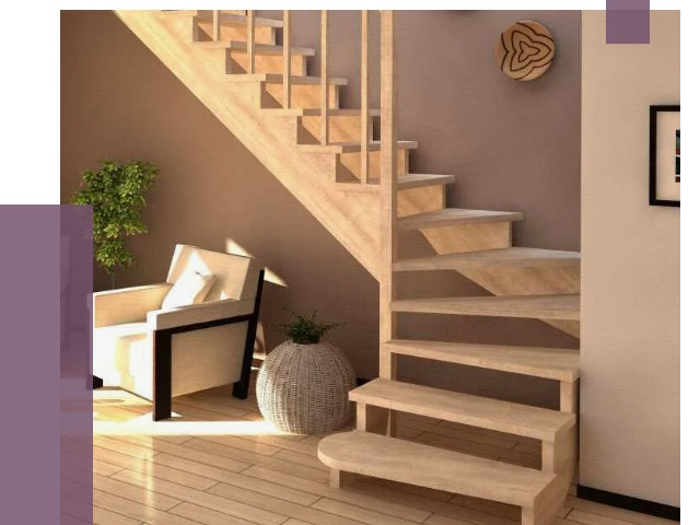 Изготовление Г-образных лестниц в Тынде от 19012 руб. 