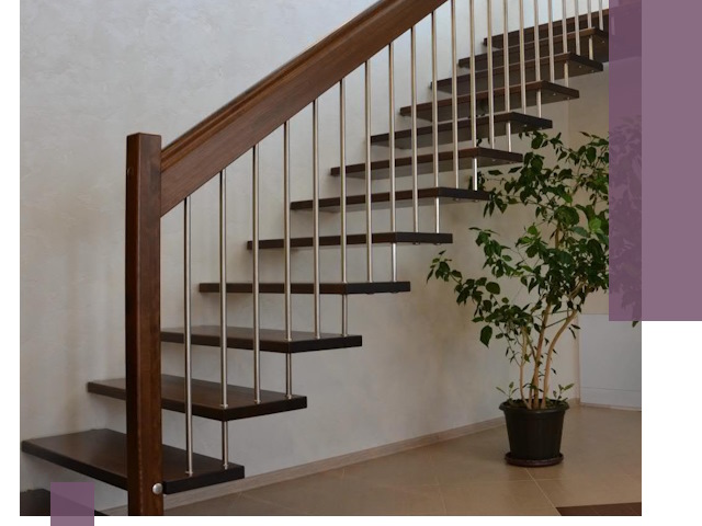 Лестницы на больцах под ключ в Тынде – изготовление и монтаж