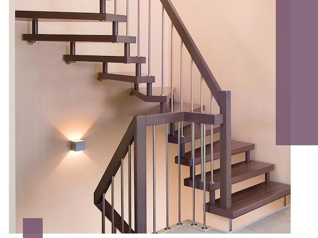 Изготовление лестниц на больцах в Тынде под ключ