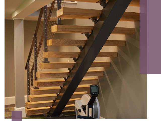 Лестницы на монокосоурах под ключ в Тынде - изготовление и монтаж