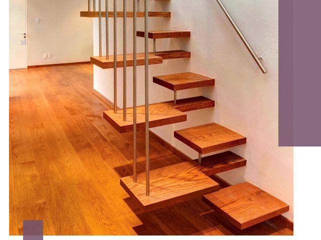 Лестницы «гусиный шаг» на заказ в Тынде для узких пространств