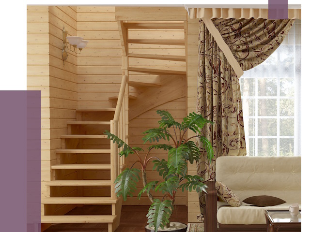 Лестницы для дачи в Тынде от 76307 руб.  | ПРОЛЁТ-Тнд