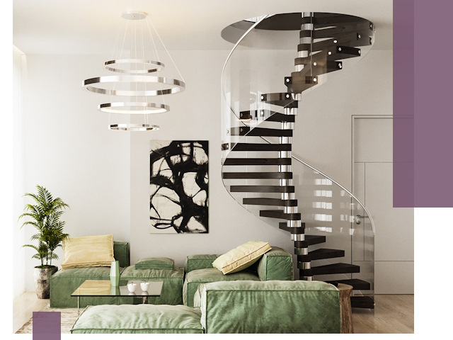 Лестницы для двухуровневой квартиры в Тынде — изготовление и монтаж