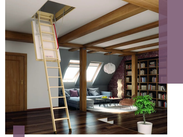 Чердачные лестницы под ключ в Тынде: изготовление и монтаж