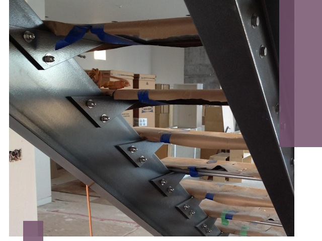 Усиление лестничных конструкций и усиление опор в Тынде