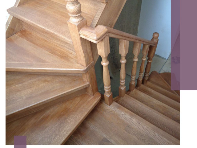 Дубовые лестницы под ключ в Тынде: изготовление и монтаж