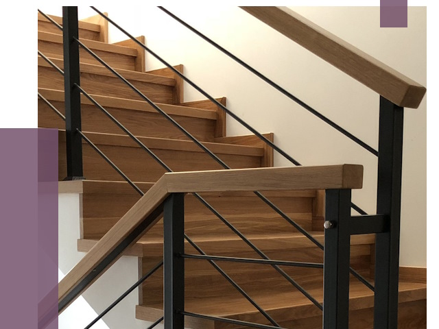 Обшивка металлической лестницы деревом в Тынде от 4368 руб.