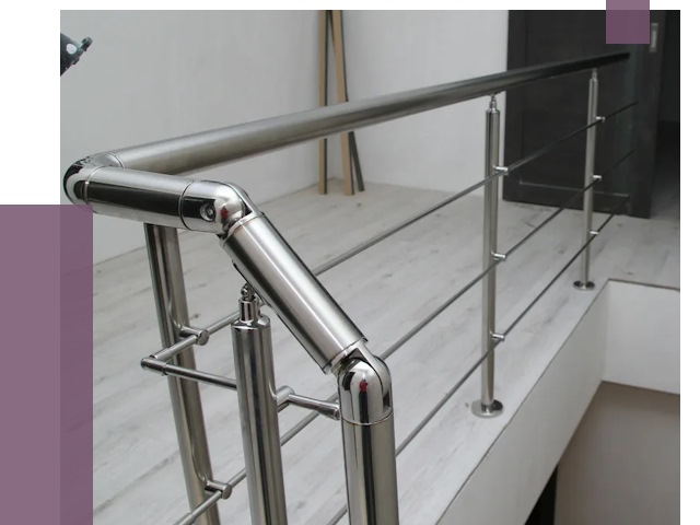 Перила из нержавеющей стали в Тынде от 9044 руб. под ключ | ПРОЛЁТ-Тнд