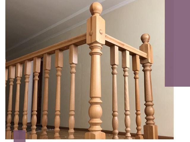 Деревянные перила на заказ в Тынде: монтаж и изготовление