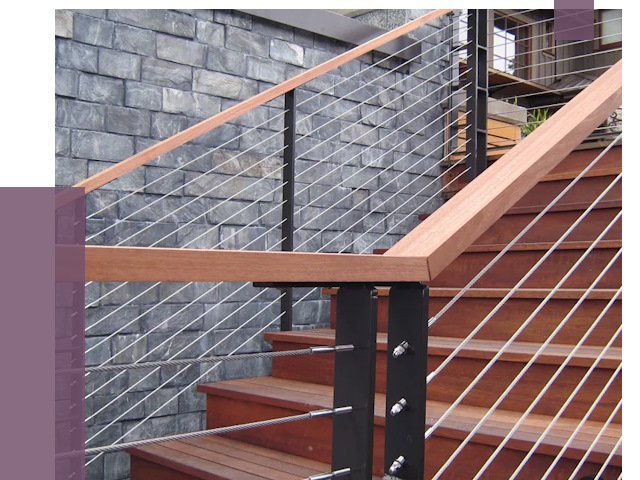 Тросовые перила под ключ в Тынде от 7811 руб. 