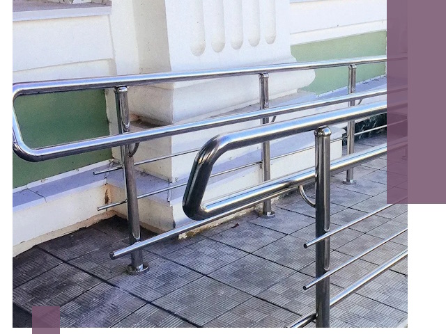 Ограждения пандусов из металла и нержавейки в Тынде