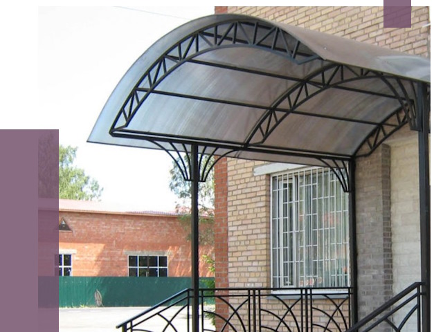 Металлические навесы и козырьки в Тынде от 12846 руб.