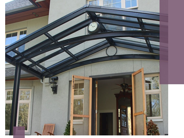 Изготовление и монтаж навесов и козырьков в Тынде