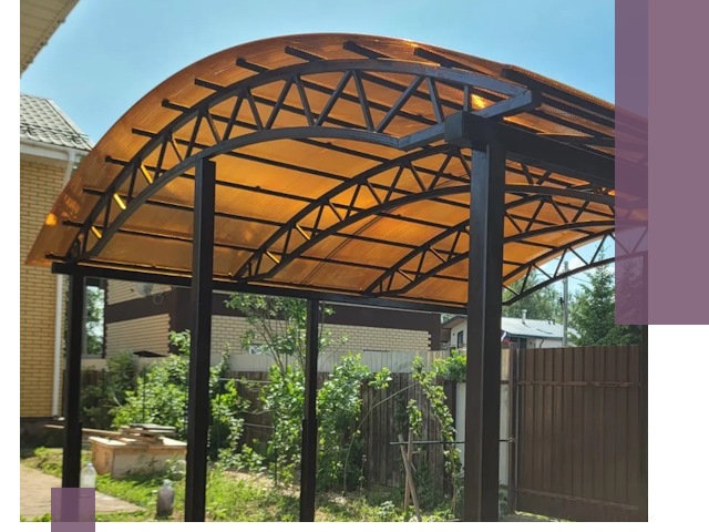 Изготовление навесов под ключ в Тынде из качественных материалов