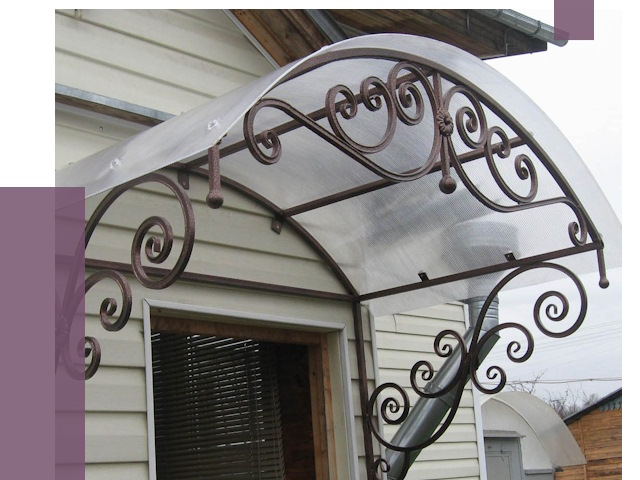 Изготовление козырьков в Тынде от 7399 руб. — заказать | ПРОЛЁТ-Тнд