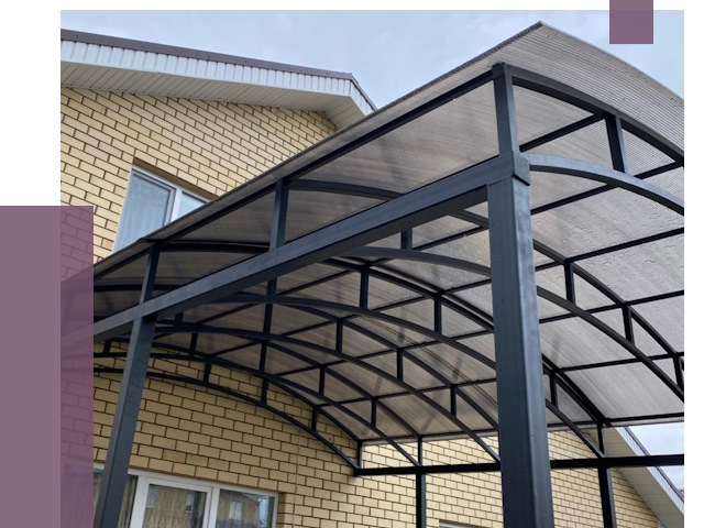 Монтаж козырьков в Тынде от 11562 руб. | ПРОЛЁТ-Тнд