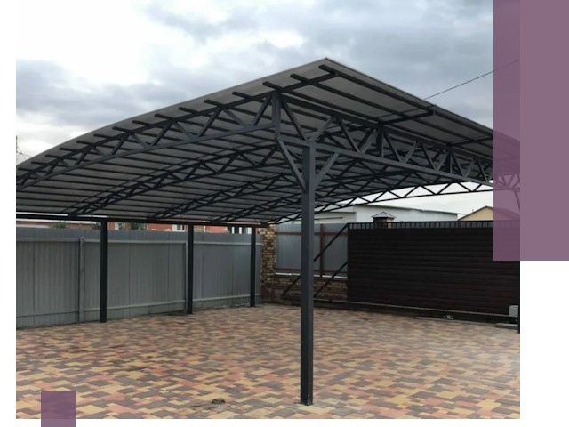 Недорогие навесы под ключ в Тынде — изготовление и монтаж