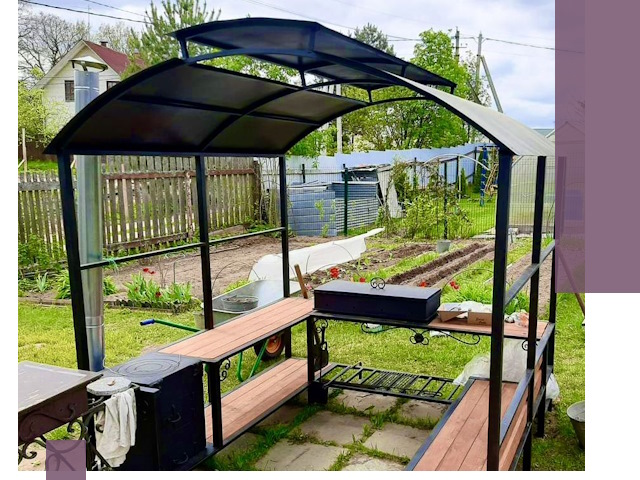 Навесы для барбекю в Тынде: изготовление, монтаж и демонтаж