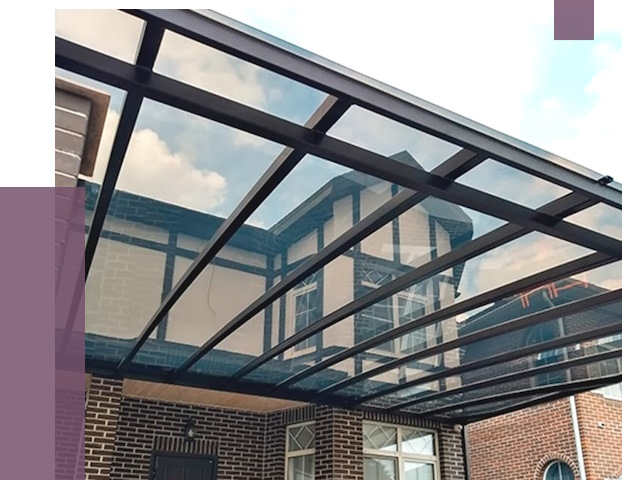 Навесы из поликарбоната в Тынде от 8653 руб. под ключ — ПРОЛЁТ-Тнд