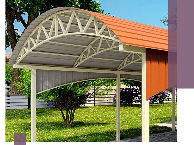 Навесы из профнастила под ключ в Тынде — установка и монтаж