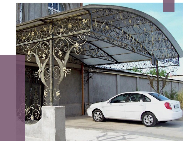 Кованые навесы в Тынде от 14645 руб. | ПРОЛЁТ-Тнд
