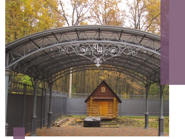 Кованые навесы премиум-класса под заказ в Тынде