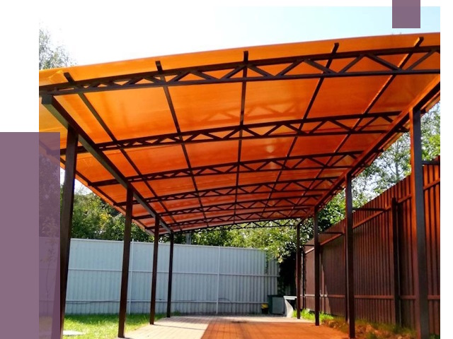 Односкатные навесы под ключ в Тынде от 13206 руб. 