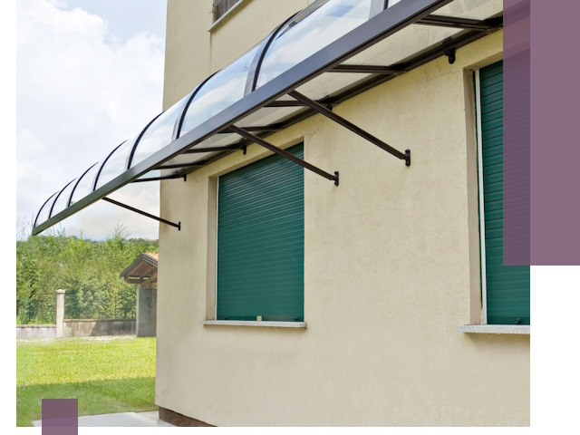 Козырьки над окнами в Тынде — изготовление и монтаж по выгоде