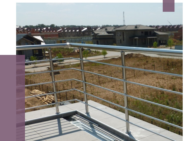 Парапеты из нержавеющей стали в Тынде от 8016 руб. за м² | ПРОЛЁТ-Тнд