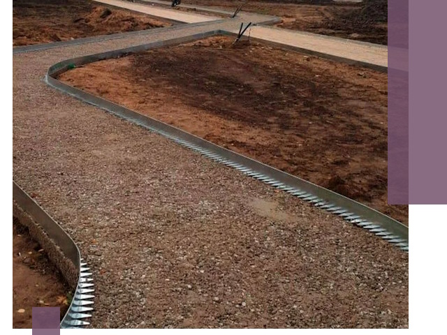 Металлические бордюры под ключ в Тынде — изготовление и монтаж