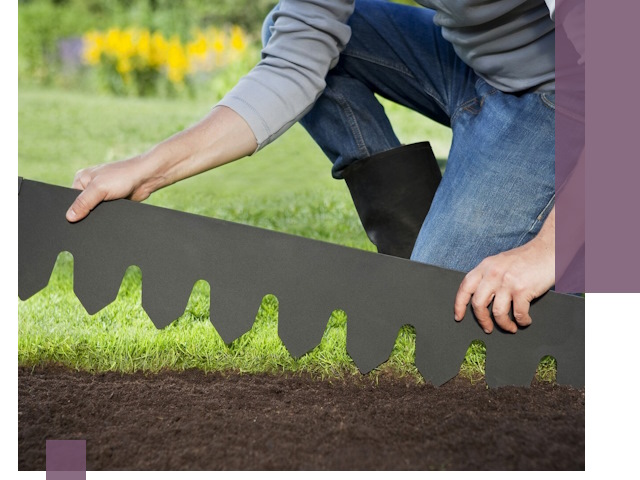 Металлические бордюры для газона в Тынде — изготовление и монтаж