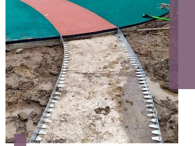 Металлические бордюры для дорожек в Тынде — монтаж и изготовление