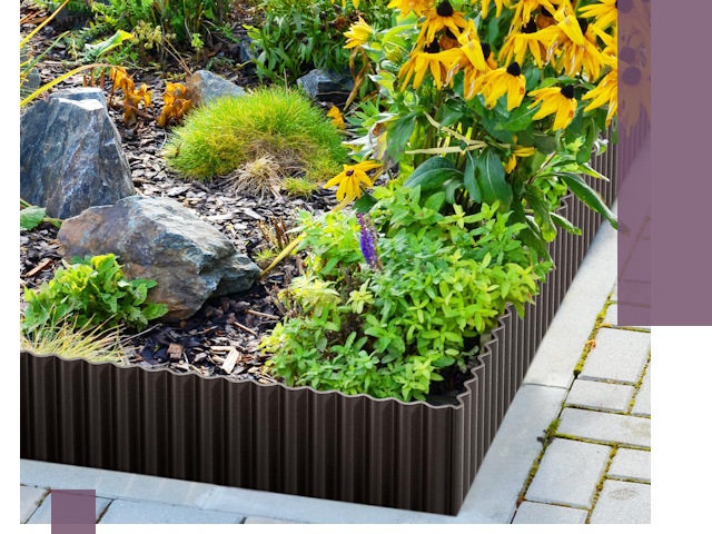 Металлические бордюры для клумб в Тынде — производство и монтаж